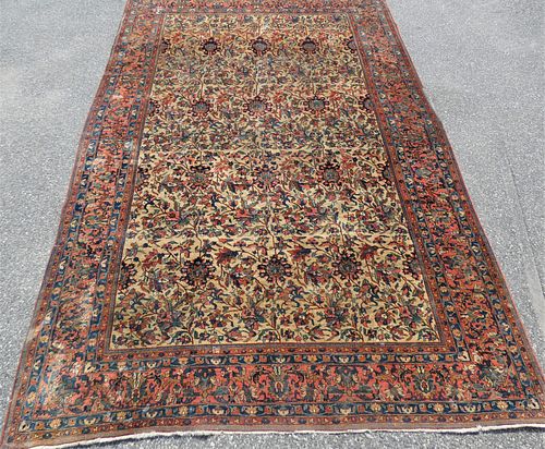 ANTIQUE IVORY SAROUK CARPET 8 X