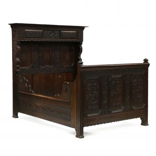 ANTIQUE JACOBEAN STYLE CARVED AND