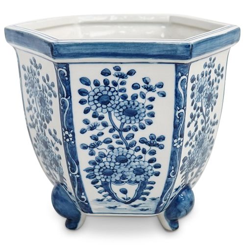 ANTIQUE JAPANESE BLUE AND WHITE