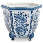 ANTIQUE JAPANESE BLUE AND WHIT