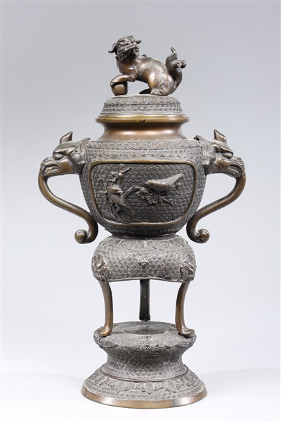 Antique Japanese bronze covered