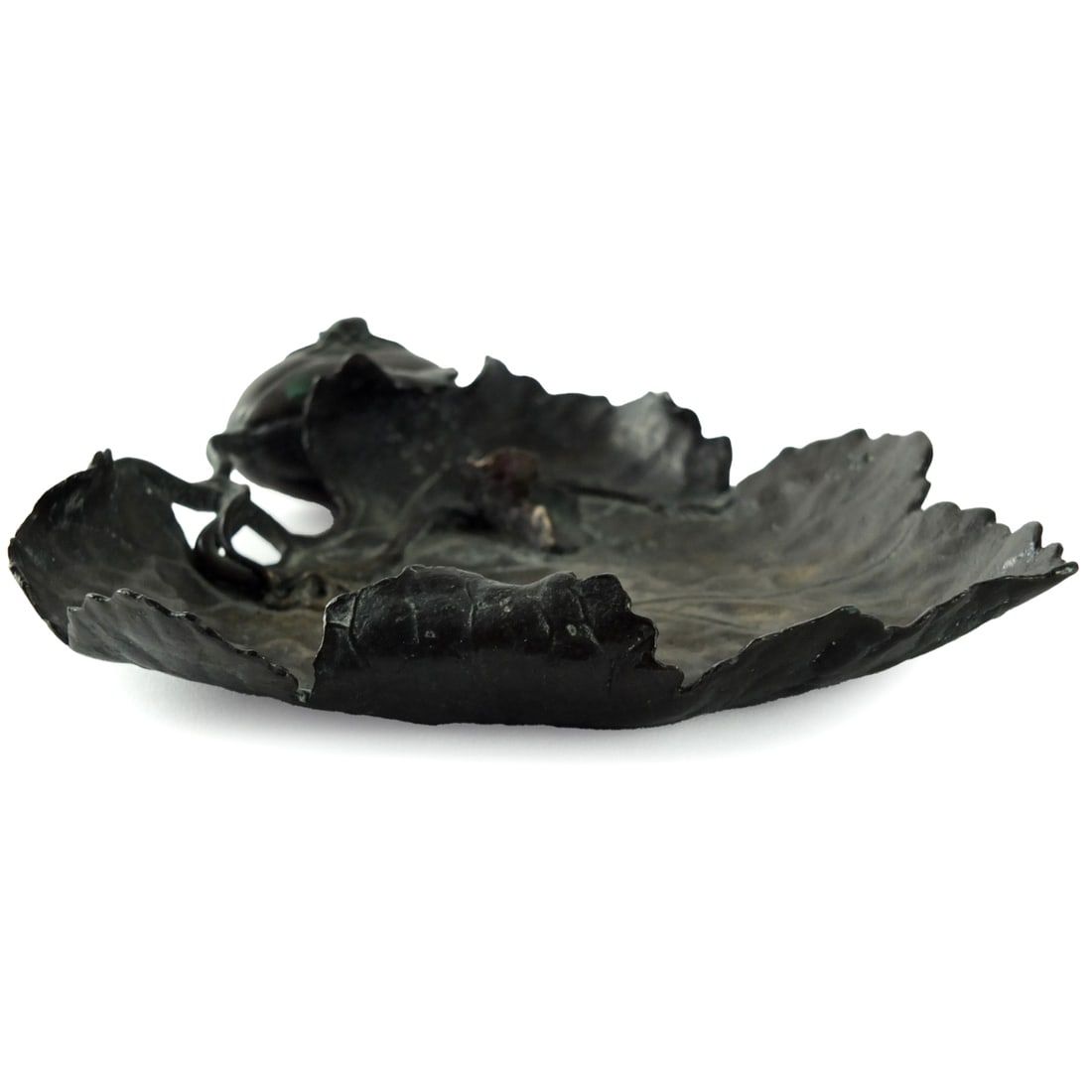 ANTIQUE JAPANESE BRONZE DISHAntique