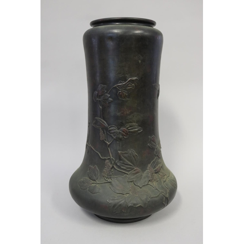 Antique Japanese bronze vase,