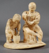 ANTIQUE JAPANESE CARVED IVORY