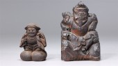 Antique Japanese carved wood f
