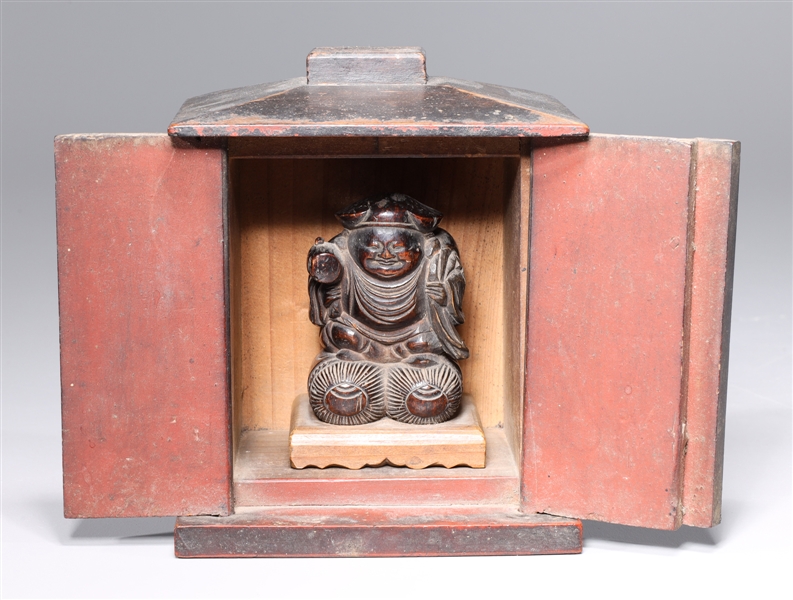Antique Japanese carved wood