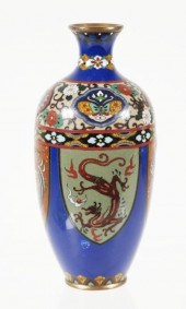 ANTIQUE JAPANESE CLOISONNE VAS
