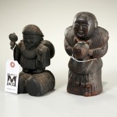 ANTIQUE JAPANESE DAIKOKU AND E