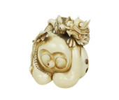 ANTIQUE JAPANESE DRAGON, HARE,