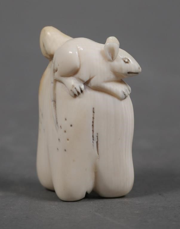ANTIQUE JAPANESE IVORY RAT
