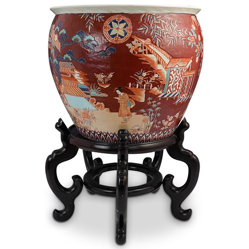 ANTIQUE JAPANESE JARDINIERE FISH