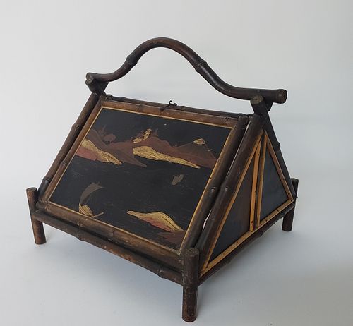 ANTIQUE JAPANESE LACQUER SEWING