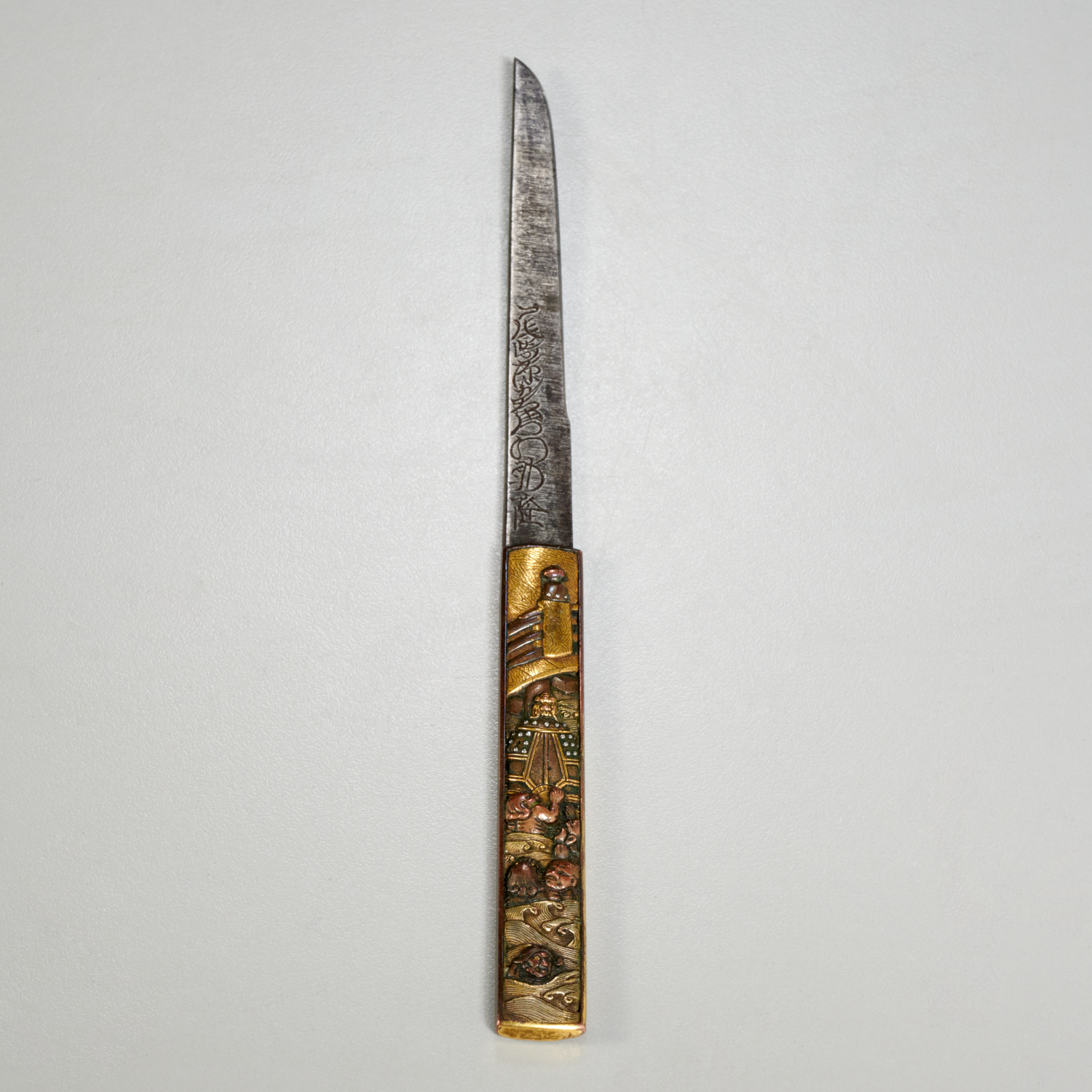 ANTIQUE JAPANESE MIXED METAL KOZUKA