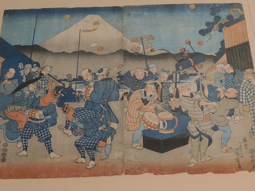 ANTIQUE JAPANESE WOODBLOCK