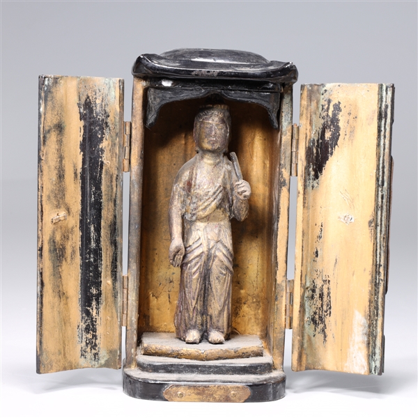 Antique Japanese zushi shrine