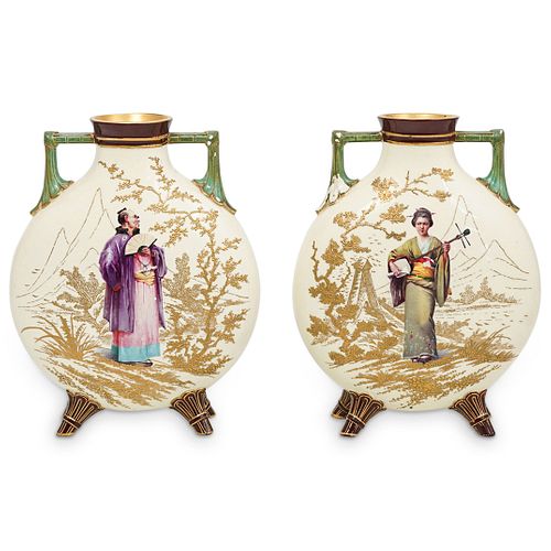 ANTIQUE JAPANISM MOON PORCELAIN