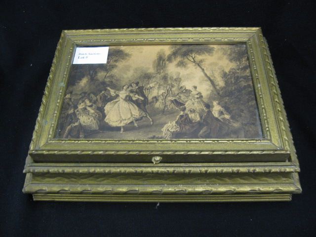 Antique Jewelry Box with Costume