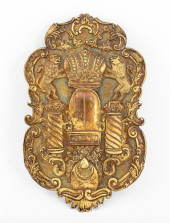 ANTIQUE JUDAICA SILVER GILT TO