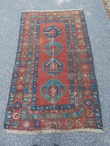 ANTIQUE KARABAGH SCATTER RUGAntique