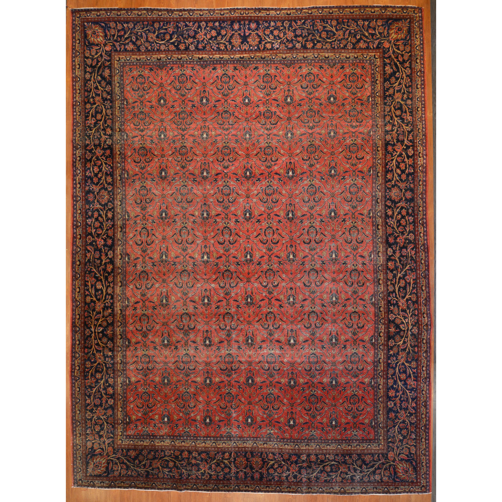 ANTIQUE KASHAN CARPET, PERSIA, 11.7