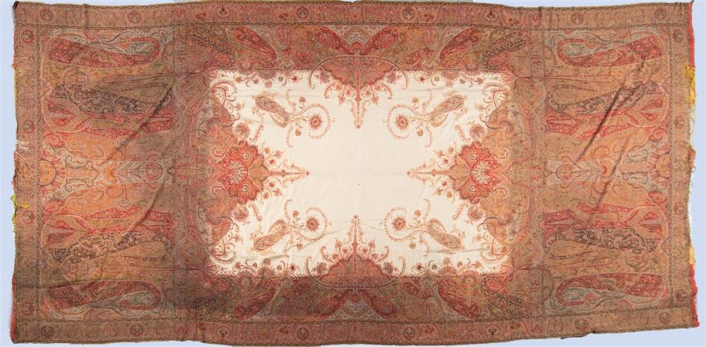 ANTIQUE KASHMIR WOOL SHAWL/TABLE