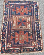 ANTIQUE KAZAK 4 X 6 RUGAntique