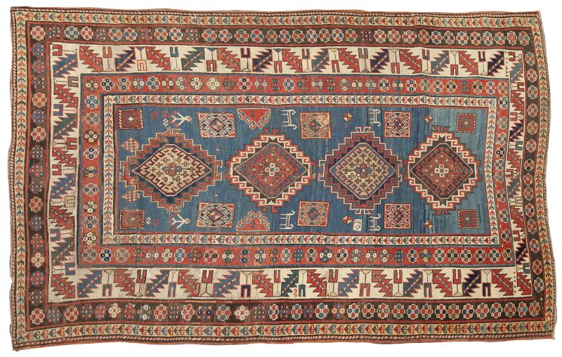 Antique Kazak Area Rug circa
