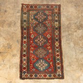 ANTIQUE KAZAK CARPET, 6'11" X