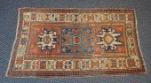 ANTIQUE KAZAK RUG, 5 FT 2 IN X