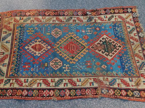 ANTIQUE KAZAK SCATTER RUGAntique