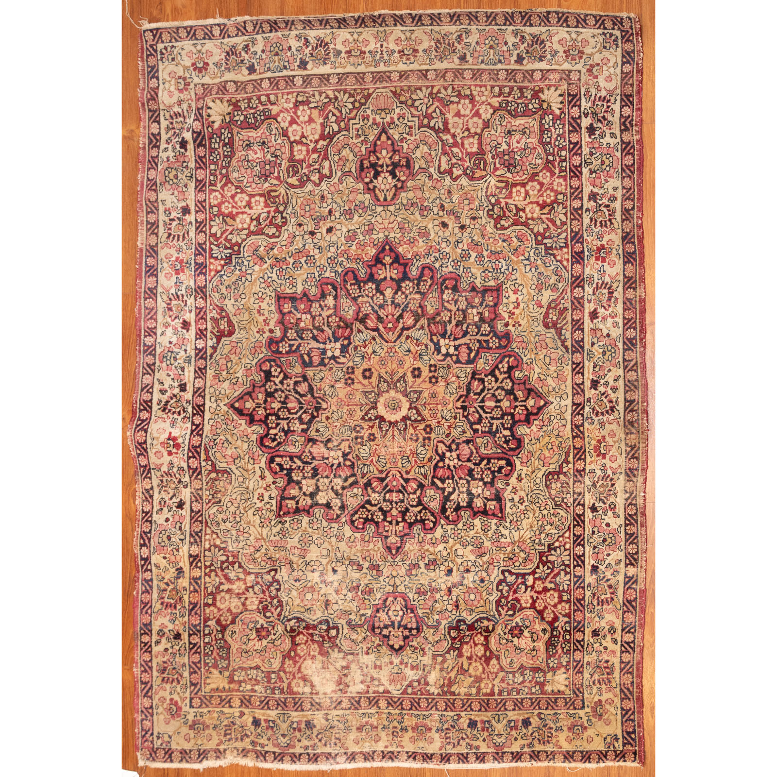 ANTIQUE KERMANSHAH RUG, PERSIA, 4.3
