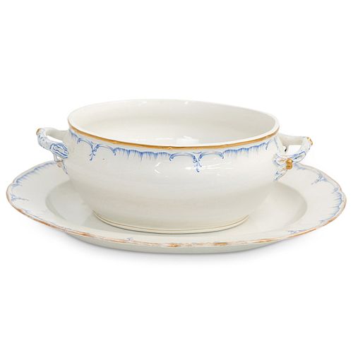 ANTIQUE KPM TUREEN &