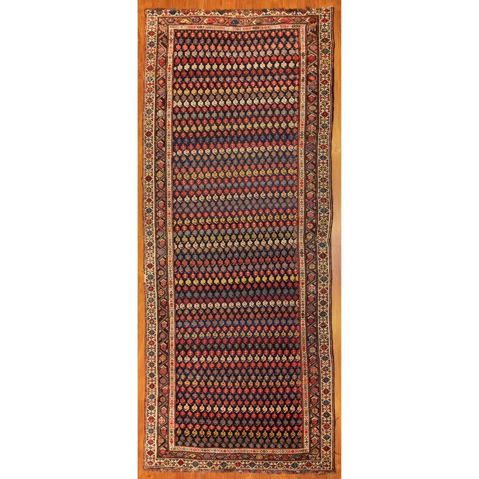 ANTIQUE KURDISH RUG, 3.4 X 8.6