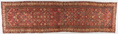 ANTIQUE KURDISH RUNNER, 12.7 X