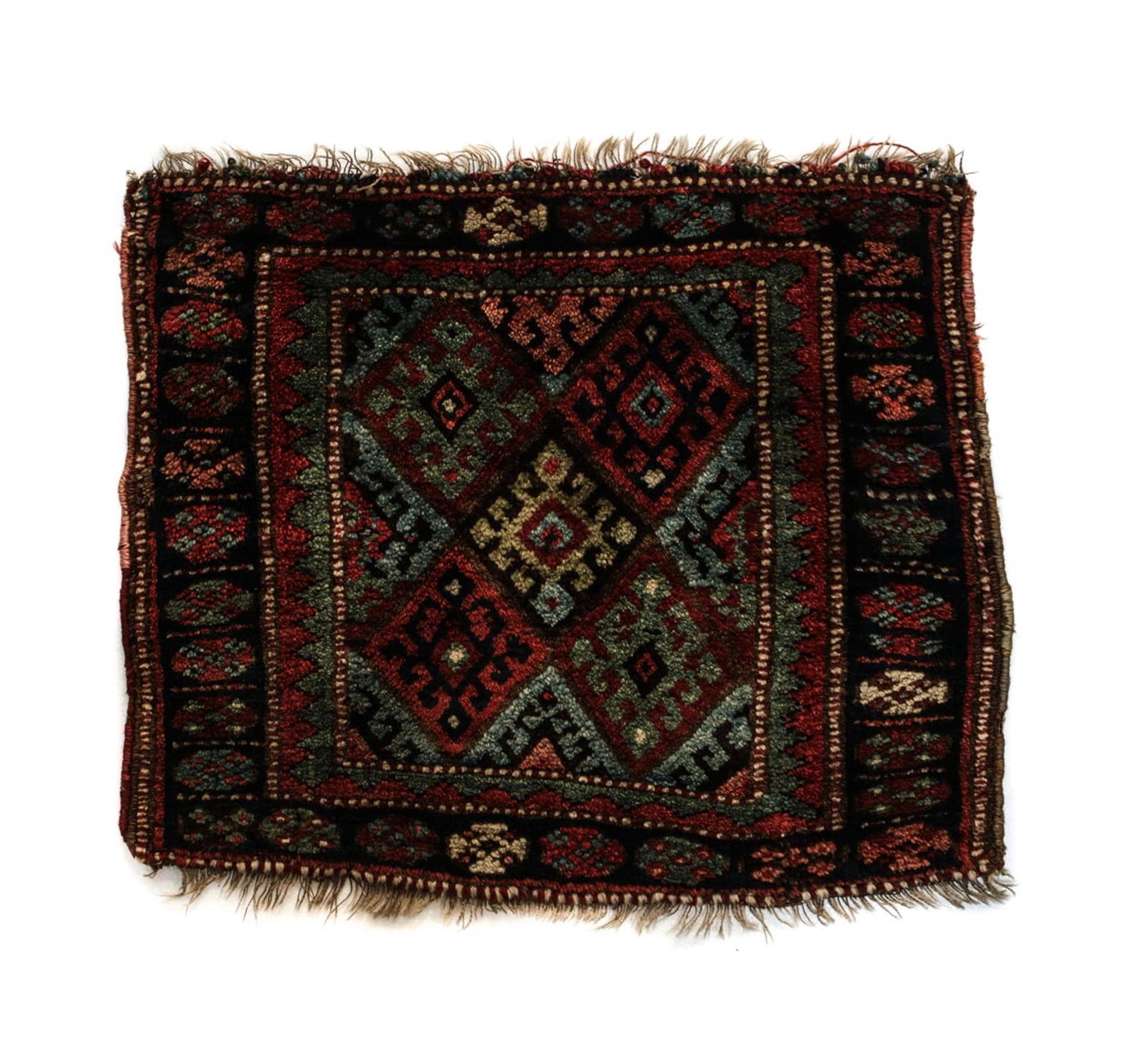 ANTIQUE KURDISH WOOL MATAntique
