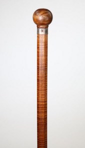 ANTIQUE LADY'S TIGER MAPLE HEX