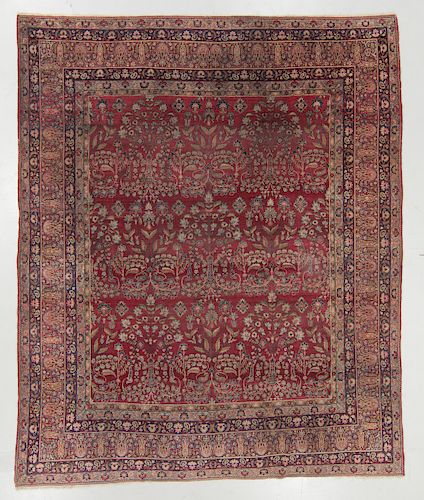 ANTIQUE LAVAR KERMAN RUG, PERSIA: