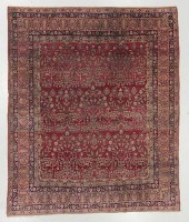 ANTIQUE LAVAR KERMAN RUG, PERS