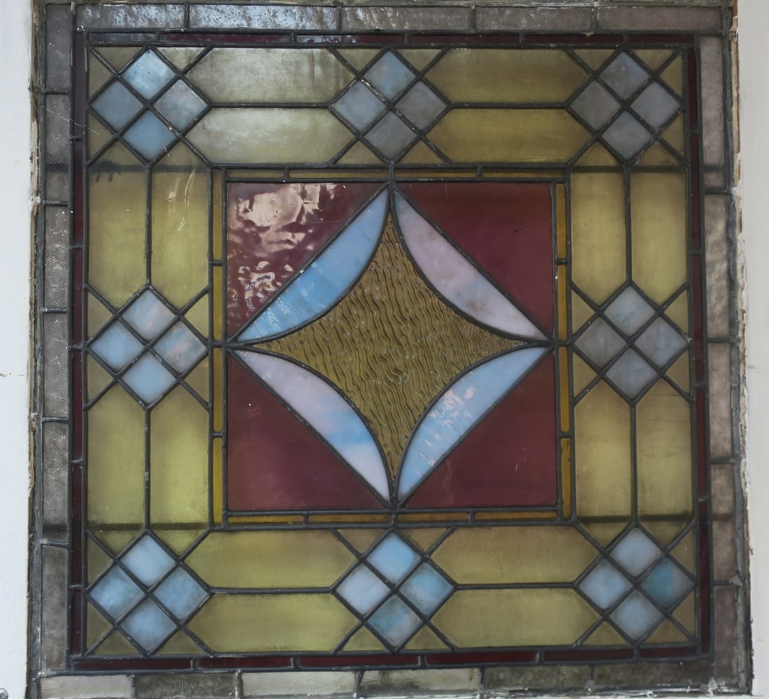 ANTIQUE LEADED, STAINED GLASS