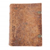 ANTIQUE LEATHER BOUND GERMAN B