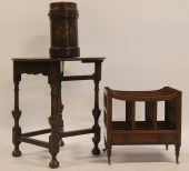 ANTIQUE LEATHER BUCKET, CANTER