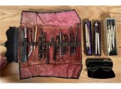 Antique leather medical with a