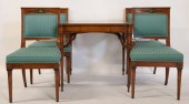 ANTIQUE LEATHERTOP CARD TABLE