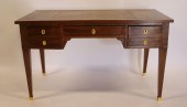 ANTIQUE LEATHERTOP MAHOGANY WR