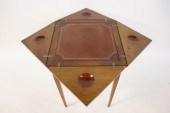 ANTIQUE LEATHERTOP ONE DRAWER
