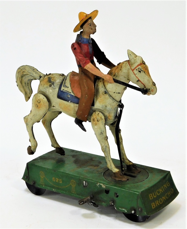 ANTIQUE LEHMANN BUCKING BRONCO WIND