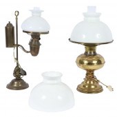 ANTIQUE LIGHTING: BRASS TABLE