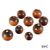 ANTIQUE LIGNUM VITAE BOCCE WOO