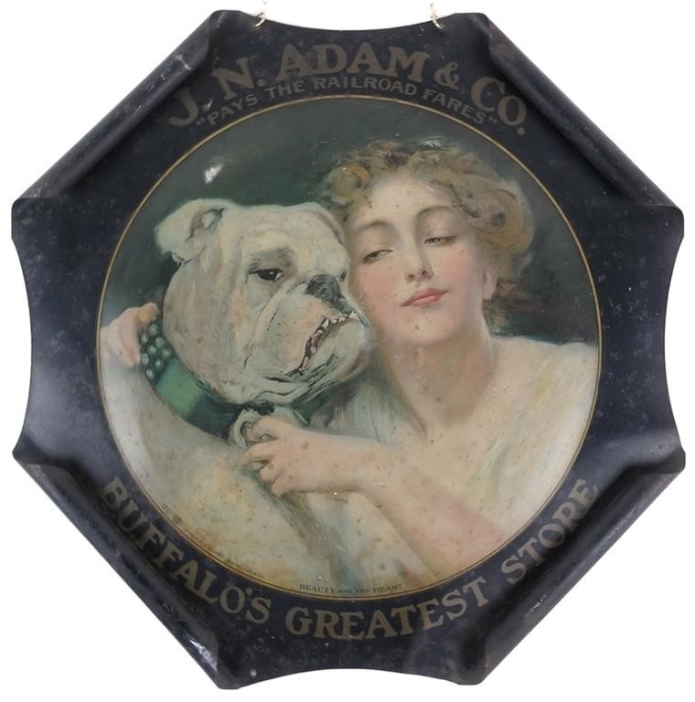 ANTIQUE LITHOGRAPH ADVERTISING SIGN