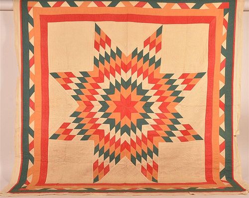 ANTIQUE LONE STAR PATTERN PATCHWORK